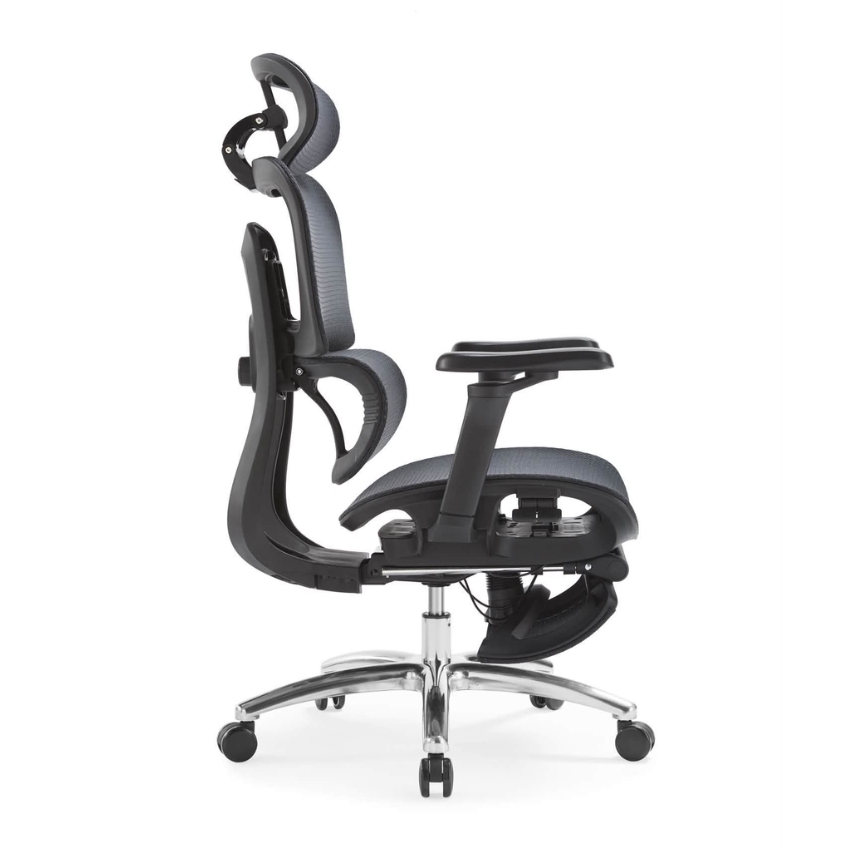Ghế công thái học full lưới có gác chân giá rẻ: CTH27 - $hienthicat